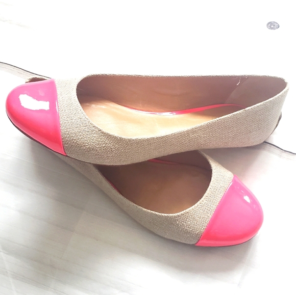 kate spade Shoes - Kate Spade Canvas Tipsy Patch Toe Flats